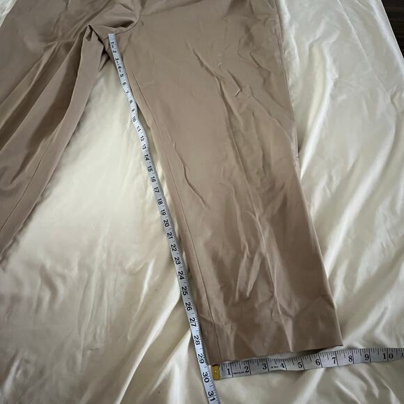 NWT Talbots Plus Khaki Classic Side Zip Straight Leg Khaki Trouser Wmns 24W - Picture 10 of 10